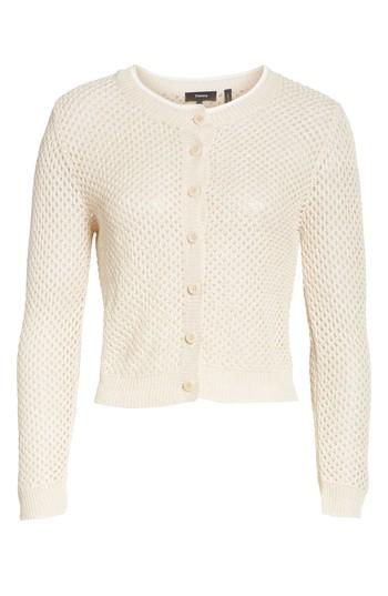 Women's Theory Tamvi M New Harbor Crop Cardigan - Ivory