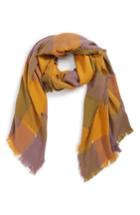 Women's Bp. Patchwork Plaid Scarf, Size - Yellow