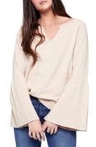 Women's Sanctuary Bell Sleeve Sweater - Beige