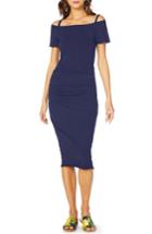 Women's Michael Stars Cold Shoulder Dress - Blue