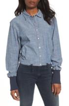 Women's Kenneth Cole New York Boxy Button Down Shirt - Blue