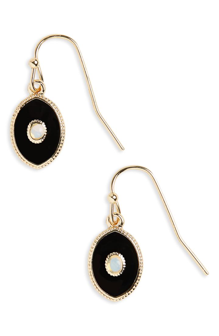 Women's Treasure & Bond Enamel & Moonstone Drop Earrings