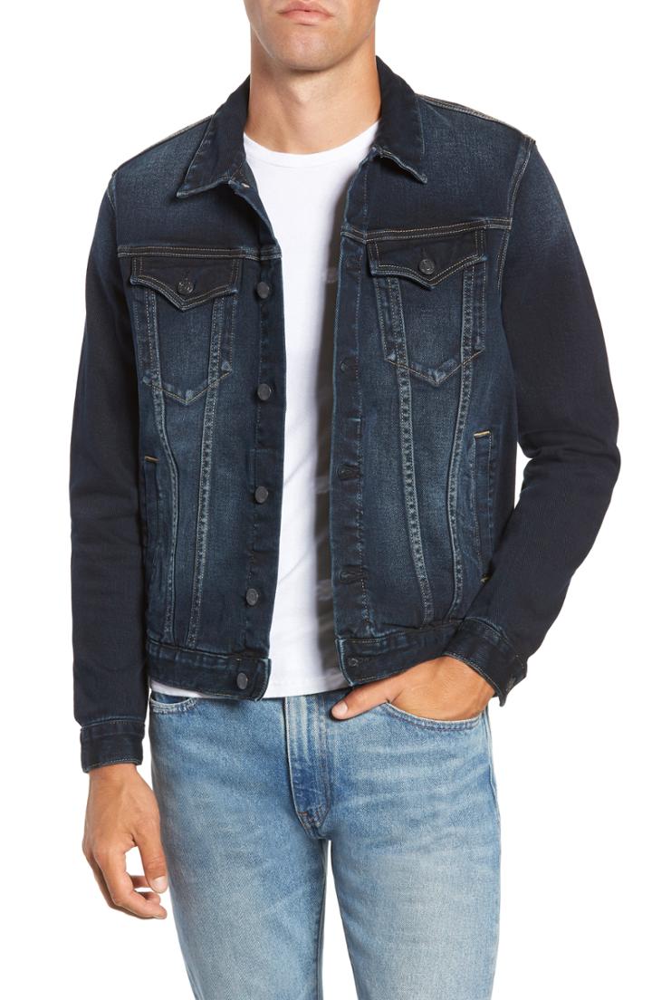 Men's Vigoss Denim Trucker Jacket, Size - Blue