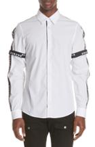 Men's Versus Versace Stripe Trim Woven Shirt
