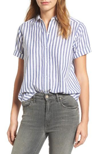 Women's Velvet By Graham & Spencer Stripe Cotton Shirt
