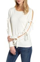 Women's Cece Bow Sleeve Sweater, Size - White