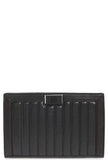 Rebecca Minkoff Dylan Quilted Leather Clutch - Black