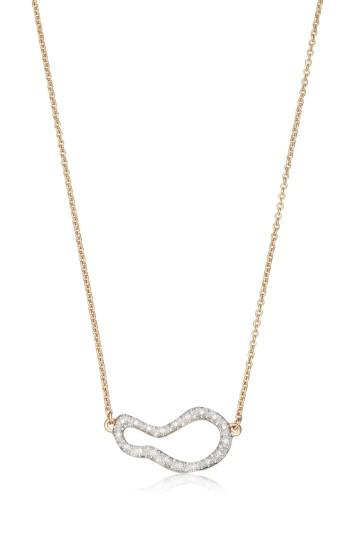 Women's Monica Vinader Riva Small Pod Diamond Necklace