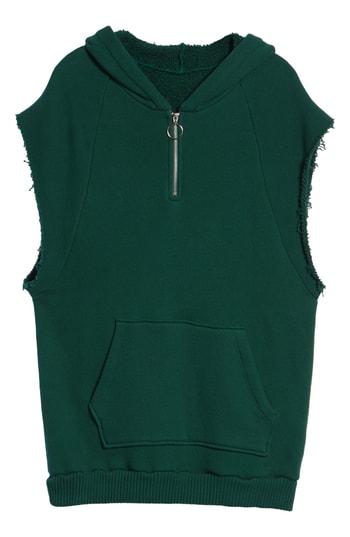 Men's Drifter Warwick Quarter-zip Hoodie Sweatshirt - Green