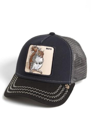 Men's Goorin Brothers 'animal Farm - Squirrel Master' Snapback Trucker Hat - Blue