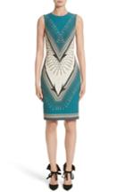 Women's Versace Collection Scarf Print Dress Us / 46 It - Blue
