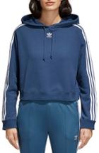 Women's Adidas Crop Hoodie - Blue