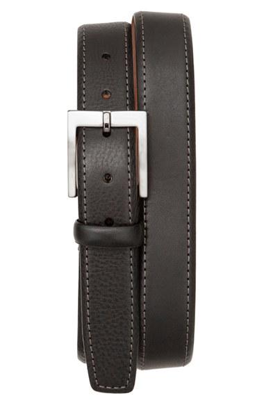 Men's Tommy Bahama Contrast Stitch Leather Belt