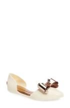 Women's Ted Baker London Iela Pointy Toe Bow Flat M - White