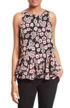Women's Milly Floral Print Flare Tank