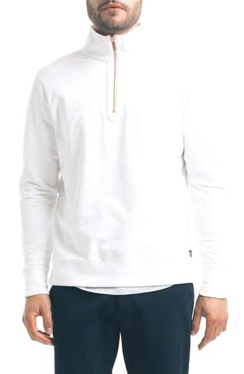 Men's Good Man Brand Slim Pro Quarter Zip Pullover - White