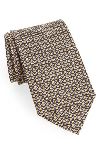 Men's Salvatore Ferragamo Dracena Print Silk Tie