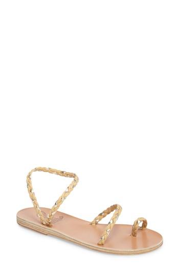 Women's Ancient Greek Sandals Eleftheria Sandal Us / 37eu - Metallic