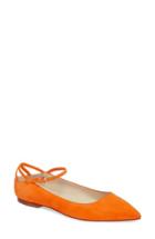 Women's Brian Atwood Astrid Ankle Strap Flat Us / 36eu - Orange