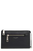 Women's Marc Jacobs Small Gotham Leather Crossbody Wallet -