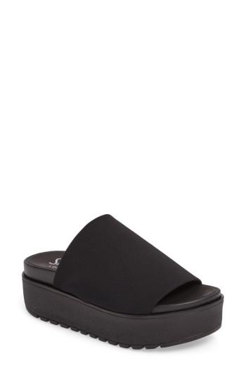 Women's Shellys London Kora Platform Slide Eu - Black