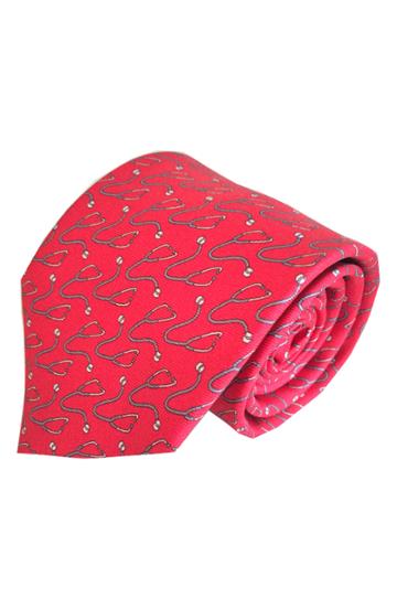 Men's Lazyjack Press Doctor Silk Tie, Size - Red