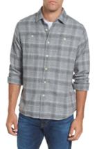 Men's Grayers Charles Heritage Modern Fit Flannel Sport Shirt - Grey