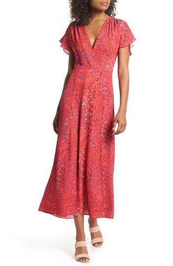 Women's French Connection Frances Drape Maxi Dress - Pink