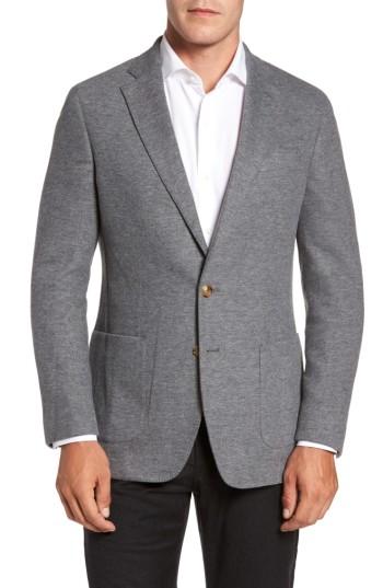 Men's Peter Millar Sierran Jersey Knit Jacket R - Grey