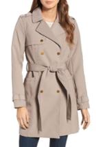 Women's Kenneth Cole New York Belted Trench Coat - Beige