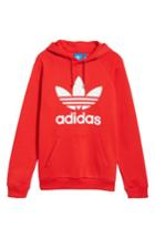 Men's Adidas Originals Trefoil Graphic Hoodie - Red