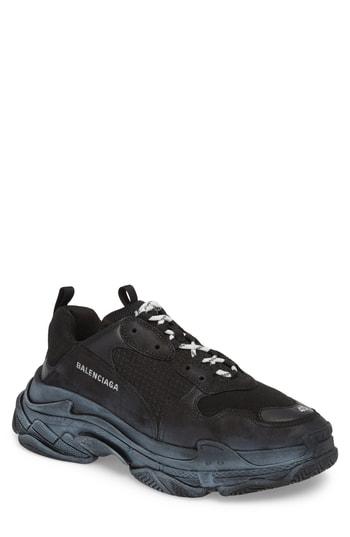 Men's Balenciaga Triple S Retro Sneaker Us / 44eu - Black