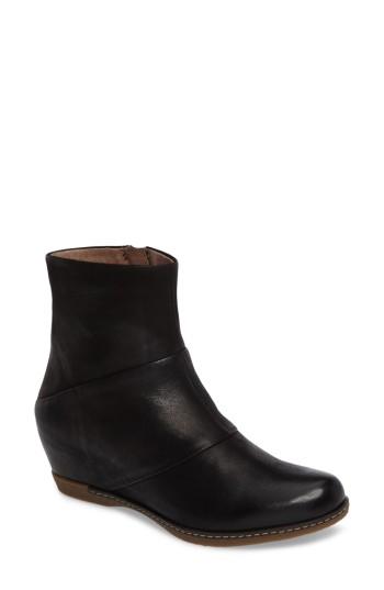 Women's Dansko Lettie Wedge Bootie .5-6us / 36eu M - Black