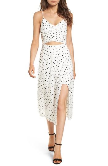 Women's Cutout Midi Dress - Ivory