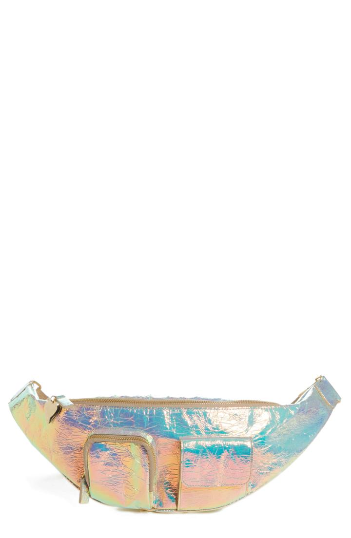 Avec La Troupe Major Hologram Convertible Belt Bag -