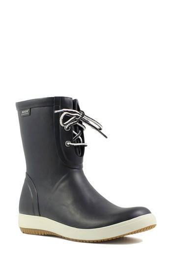Women's Bogs Quinn Lace-up Rain Boot M - Black