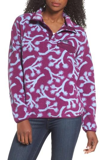 Women's Patagonia Synchilla Snap-t Fleece Pullover - Purple