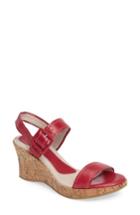 Women's David Tate Newport Wedge Sandal M - Pink