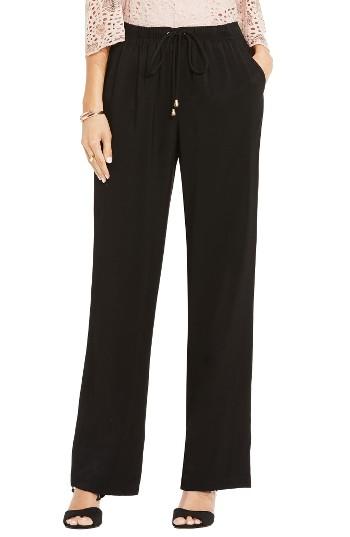 Women's Vince Camuto Drawstring Wide Leg Pants - Black