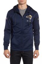 Men's Nike Therma-fit Nfl Graphic Zip Hoodie, Size - Blue