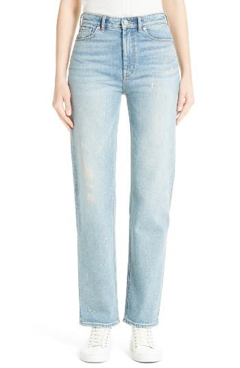 Women's La Vie Rebecca Taylor Paint Splatter Straight Leg Jeans