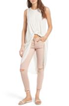 Women's Astr The Label Knot Front Tunic - Ivory