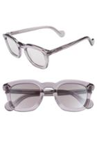 Men's Moncler 50mm Square Sunglasses - Grey/ Mirror
