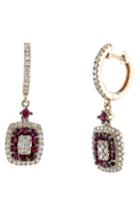 Women's Bony Levy Ruby & Diamond Drop Earrings (nordstrom Exclusive)
