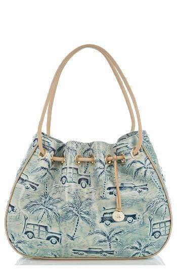 Brahmin Amy Drawstring Bucket Bag - Blue