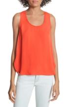 Women's Joie Oceae Silk Tank Top, Size - Orange