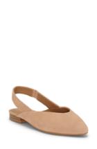 Women's Lucky Brand Benten Slingback Flat M - Beige