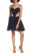 Women's Blondie Nites Applique Sweetheart Fit & Flare Dress - Blue