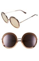 Women's Sunday Somewhere 'abella' 55mm Round Sunglasses - Copper Fade/ Bronze Mirror