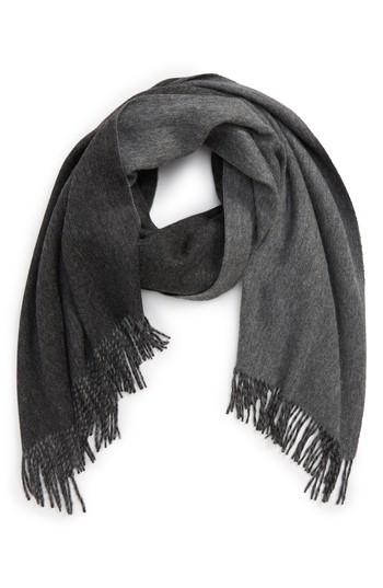 Women's Max Mara Cecina Double Face Scarf, Size - Grey